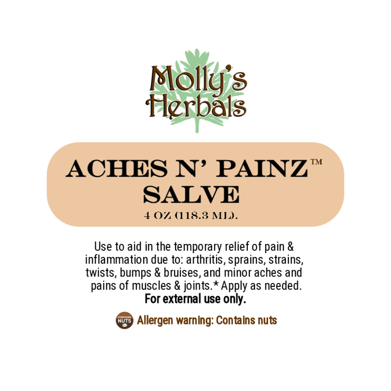 Aches N' Painz Salve | Herbal Muscle & Joint Relief - Molly's Herbals