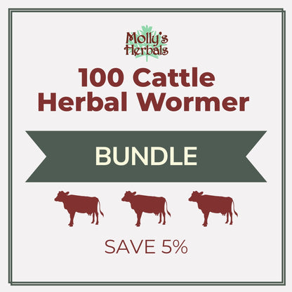 100 - Cattle Herbal Wormer Bundle - Molly's Herbals