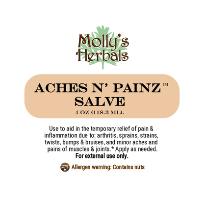 Aches N' Painz Salve | Herbal Muscle & Joint Relief - Molly's Herbals