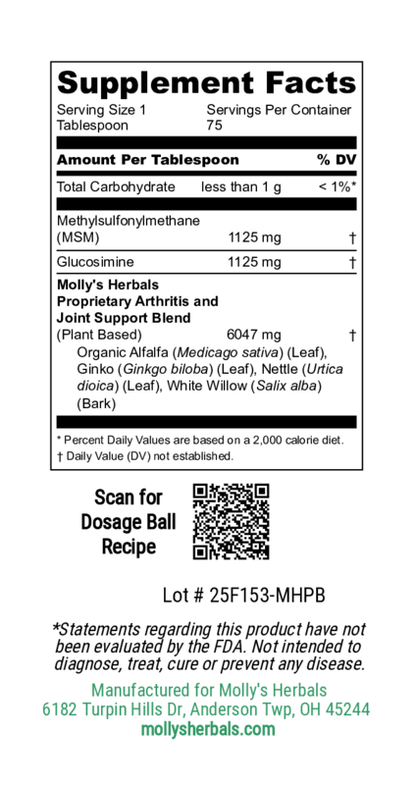 Arthritis & Joint Support - Molly's Herbals