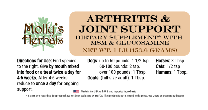 Arthritis & Joint Support - Molly's Herbals