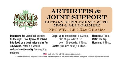 Arthritis & Joint Support - Molly's Herbals