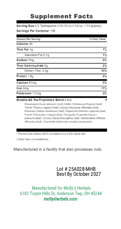 Breathe EZ - Tea - Molly's Herbals
