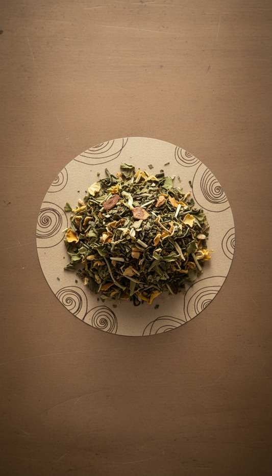 Loose Leaf Herbal Tea Hand-Drawn Label