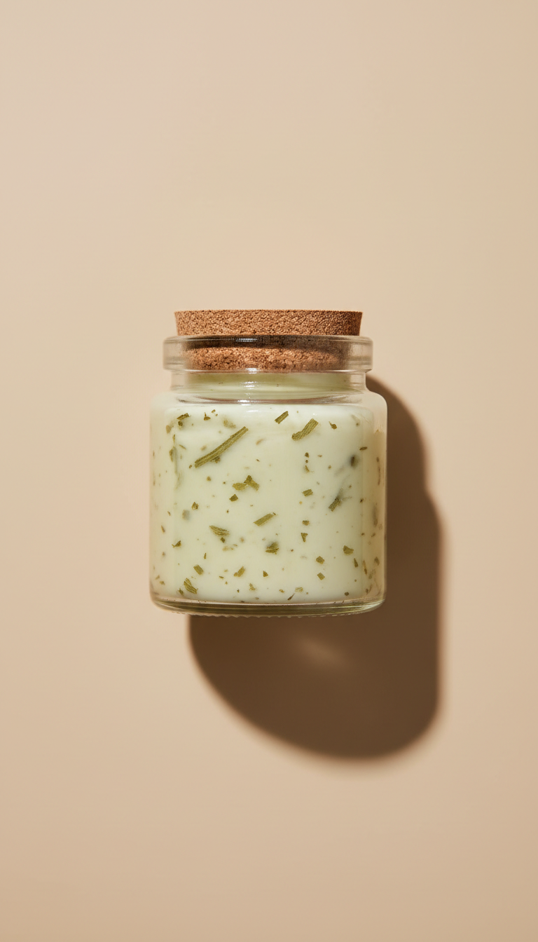 Fresh Botanical Balm Rustic Glass Jar