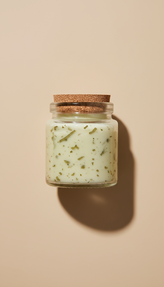 Fresh Botanical Balm Rustic Glass Jar