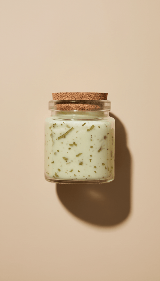 Fresh Botanical Balm Rustic Glass Jar - Molly's Herbals