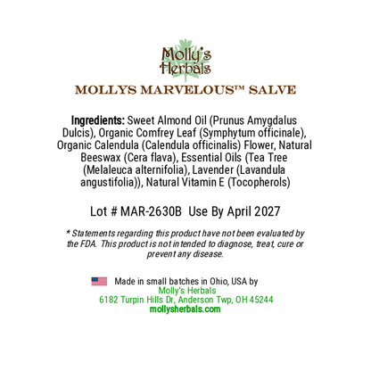 Molly's Marvelous Salve - Molly's Herbals