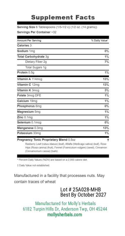 Pregnancy Tonic - Molly's Herbals