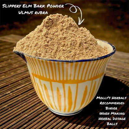 Slippery Elm Bark Powder – Dosage Ball Binder & Herbal Mixing Aid - Molly's Herbals