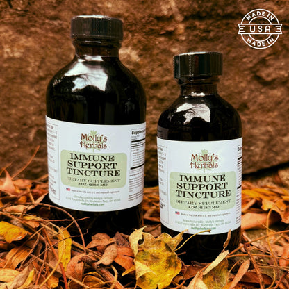 Winter Wellnes Duo- Breathe EZ Tea + Immune Support Tincture - Molly's Herbals