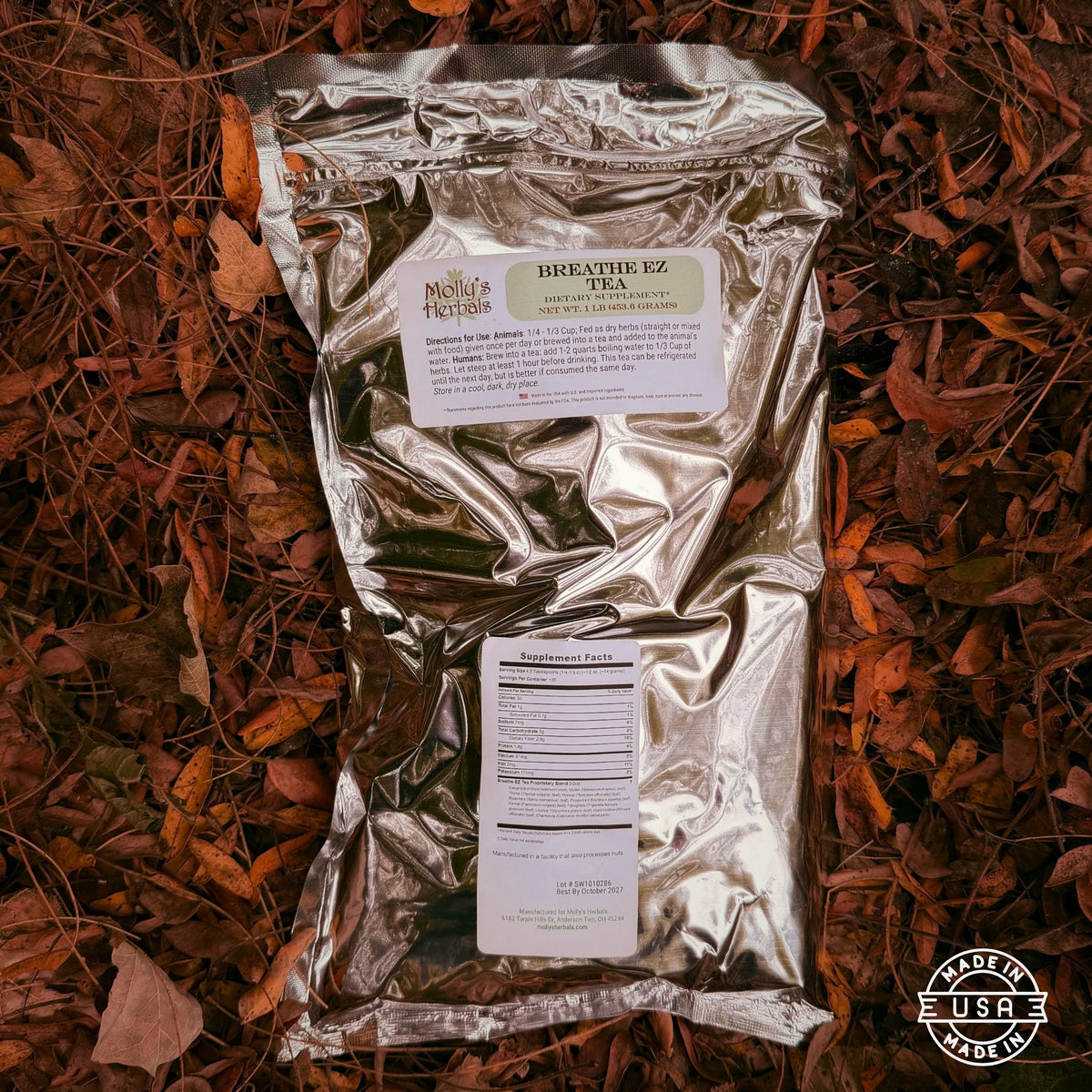 Winter Wellnes Duo- Breathe EZ Tea + Immune Support Tincture - Molly's Herbals